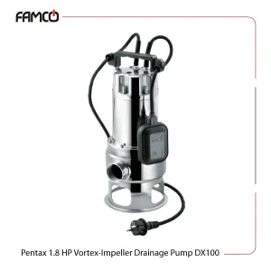 Pentax 1.8 HP Vortex-Impeller Drainage Pump DX100