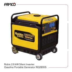 Robin 2.8 kW Silent Inverter Gasoline Portable Generator RG2800iS