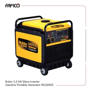 Robin 3.2 kW Silent Inverter Gasoline Portable Generator RG3200iS