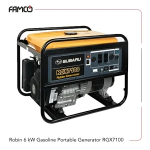 Robin 6 kW Gasoline Portable Generator RGX7100