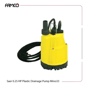 Saer 0.25 HP Plastic Drainage Pump Mino33