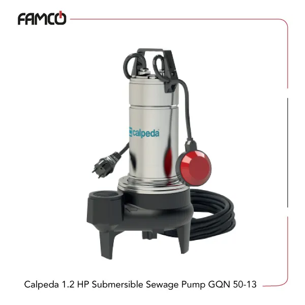 Calpeda-1.2-HP-Submersible-Sewage-Pump-GQN-50-13 Calpeda 1.2 HP Submersible Sewage Pump GQN 50-13