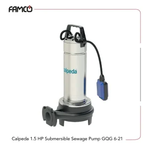 Calpeda 1.5 HP Submersible Sewage Pump GQG 6-21
