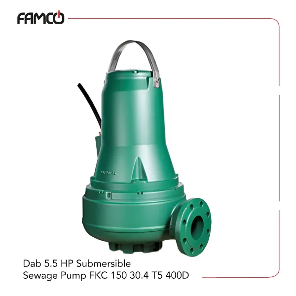 Dab-5.5-HP-Submersible-Sewage-Pump-FKC-150-30.4-T5-400D Dab 5.5 HP Submersible Sewage Pump FKC 150 30.4 T5 400D