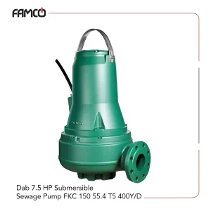 Dab 7.5 HP Submersible Sewage Pump FKC 150 55.4 T5 400Y/D