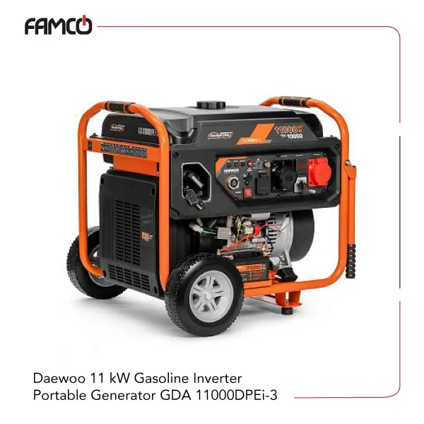 Daewoo 11 kW Gasoline Inverter Portable Generator GDA 11000DPEi-3