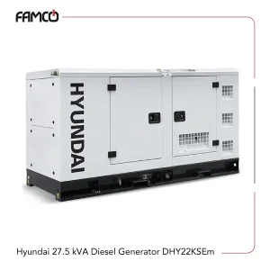 Hyundai 27.5 kVA Diesel Generator DHY22KSEm
