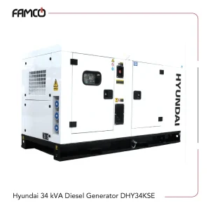 Hyundai 34 kVA Diesel Generator DHY34KSE