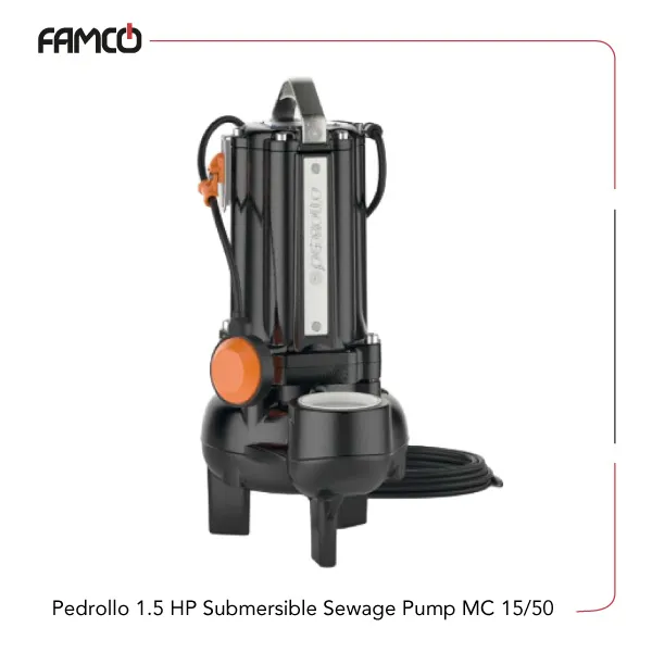 Pedrollo-1.5-HP-Submersible-Sewage-Pump-MC-15-50 Pedrollo 1.5 HP Submersible Sewage Pump MC 15/50