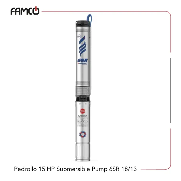 Pedrollo-15-HP-Submersible-Pump-6SR-18-13 Pedrollo 15 HP Submersible Pump 6SR 18/13
