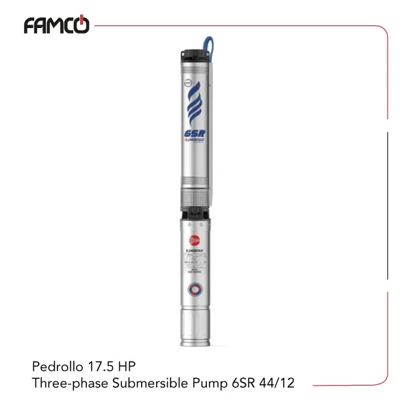 Pedrollo-17.5-HP-Three-phase-Submersible-Pump-6SR-44-12 Pedrollo 17.5 HP Three-phase Submersible Pump 6SR 44/12