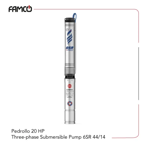 Pedrollo-20-HP-Three-phase-Submersible-Pump-6SR-44-14 Pedrollo 20 HP Three-phase Submersible Pump 6SR 44/14