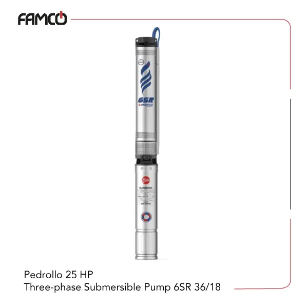 Pedrollo-25-HP-Three-phase-Submersible-Pump-6SR-36-18