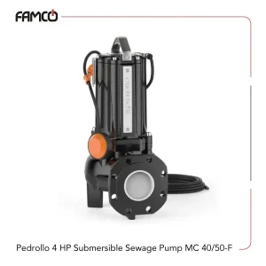 Pedrollo 4 HP Submersible Sewage Pump MC 40/50-F