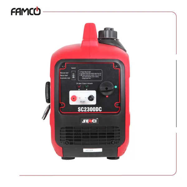 Senci-1.8-kW-Gasoline-Inverter-Portable-Generator-SC2300DC-Control-Panel Senci 1.8 kW Gasoline Inverter Portable Generator SC2300DC Control Panel