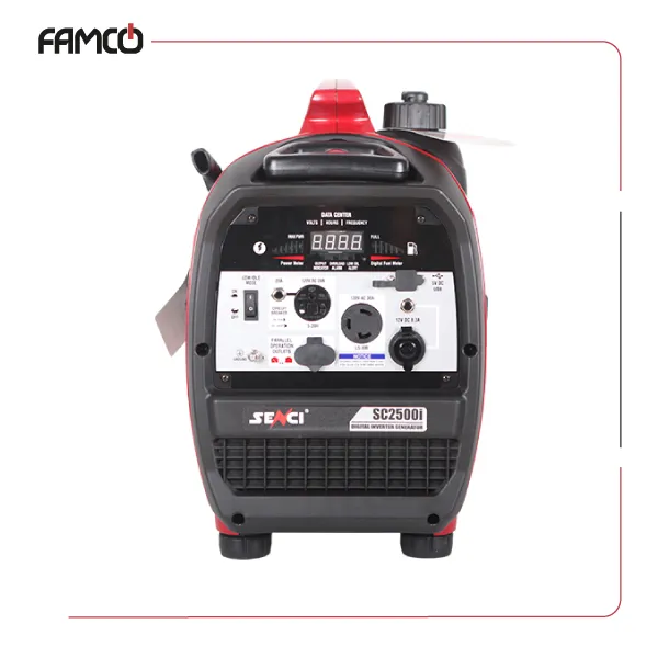 Senci 2.5 kW Gasoline Inverter Portable Generator SC2500i Control Panel