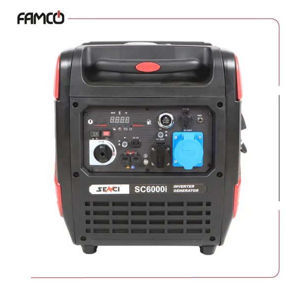 Senci-6-kW-Gasoline-Inverter-Portable-Generator-SC6000i-BL-Control-Panel