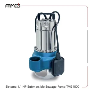 Sistema 1.1 HP Submersible Sewage Pump TVG1000