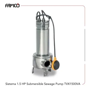 Sistema 1.5 HP Submersible Sewage Pump TVX1500VA