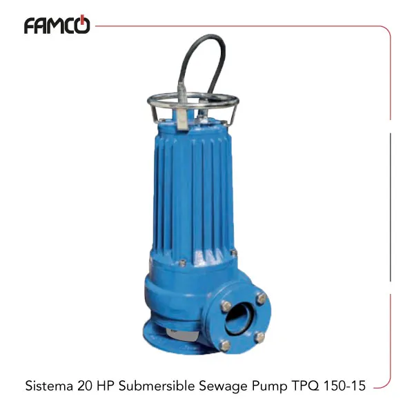 Sistema-20-HP-Submersible-Sewage-Pump-TPQ-150-15 Sistema 20 HP Submersible Sewage Pump TPQ-150-15