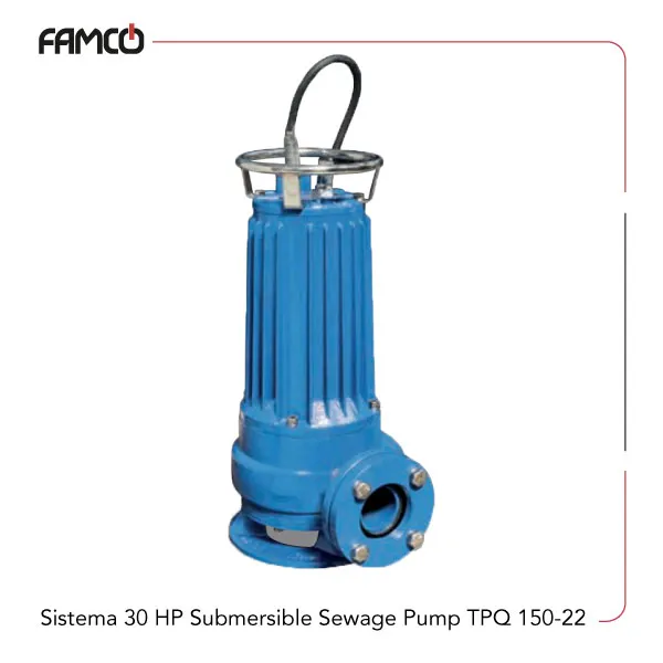 Sistema-30-HP-Submersible-Sewage-Pump-TPQ-150-22 Sistema 30 HP Submersible Sewage Pump TPQ-150-22