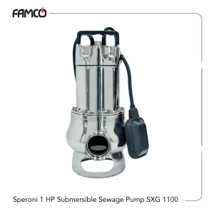 Speroni 1 HP Submersible Sewage Pump SXG 1100