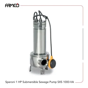 Speroni 1 HP Submersible Sewage Pump SXS 1000-VA