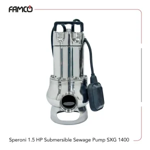 Speroni 1.5 HP Submersible Sewage Pump SXG 1400