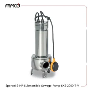 Speroni 2 HP Submersible Sewage Pump SXS 2000 T-V