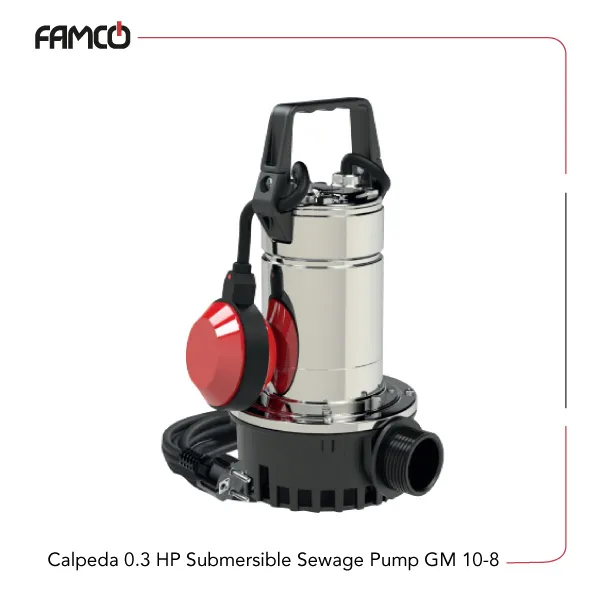 Calpeda-0.3-HP-Submersible-Sewage-Pump-GM-10-8 Calpeda 0.3 HP Submersible Sewage Pump GM 10-8
