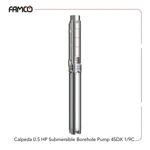Calpeda 0.5 HP Submersible Borehole Pump 4SDX 1/9C