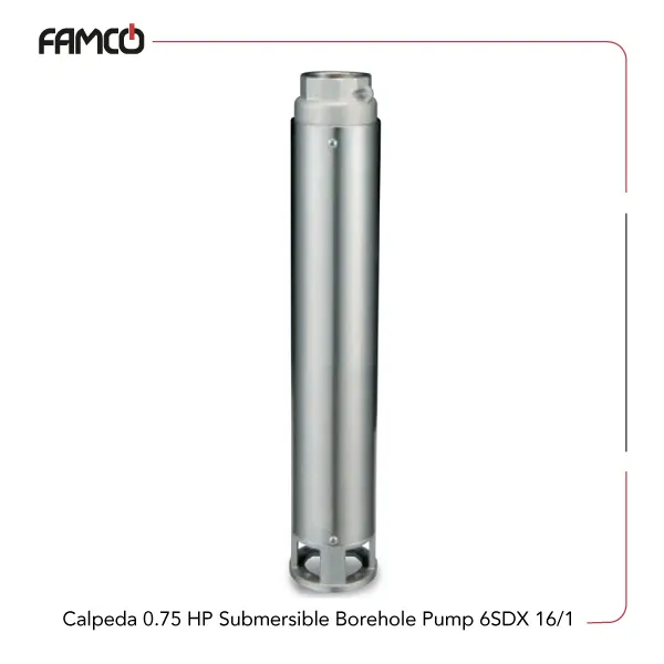 Calpeda 0.75 HP Submersible Borehole Pump 6SDX 16/1