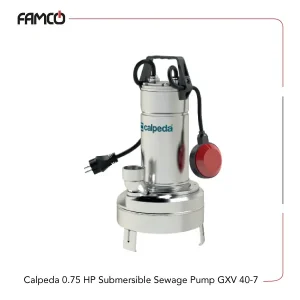 Calpeda 0.75 HP Submersible Sewage Pump GXV 40-7