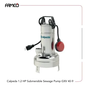 Calpeda 1.2 HP Submersible Sewage Pump GXV 40-9