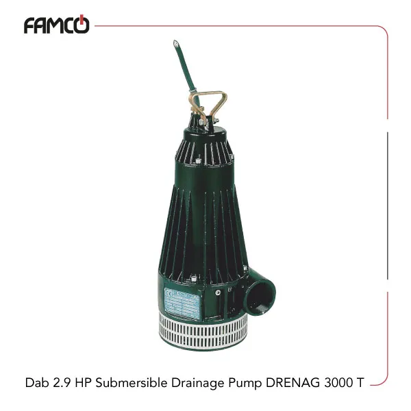 Dab-2.9-HP-Submersible-Drainage-Pump-DRENAG-3000T Dab 2.9 HP Submersible Drainage Pump DRENAG 3000 T