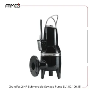 Grundfos 2 HP Submersible Sewage Pump SL1.80.100.15