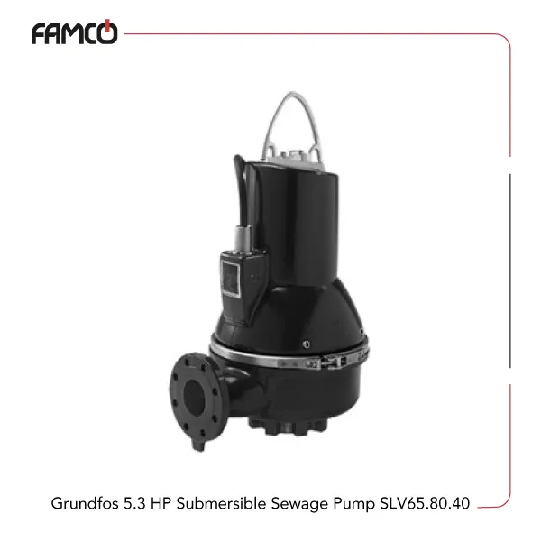 Grundfos 5.3 HP Submersible Sewage Pump SLV.65.80.40