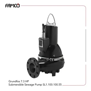 Grundfos 7.3 HP Submersible Sewage Pump SL1.100.100.55