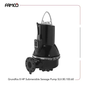 Grundfos 8 HP Submersible Sewage Pump SLV.80.100.60