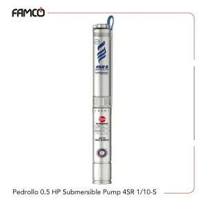 Pedrollo 0.5 HP Submersible Pump 4SR 1/10-S