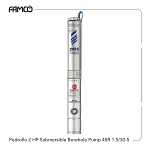 Pedrollo 2 HP Submersible Borehole Pump 4SR 1.5/30-S