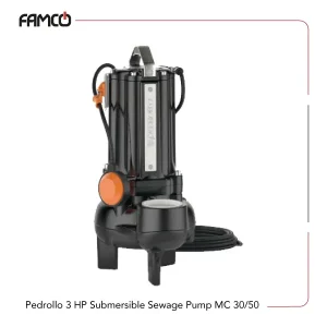 Pedrollo 3 HP Submersible Sewage Pump MC 30/50
