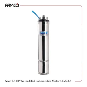 Saer 1.5 HP Water-filled Submersible Motor CL95-1.5