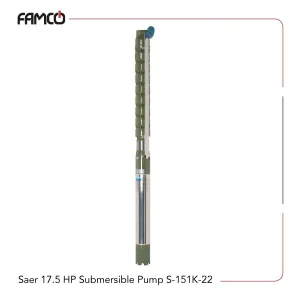 Saer 17.5 HP Submersible Pump S-151K/22