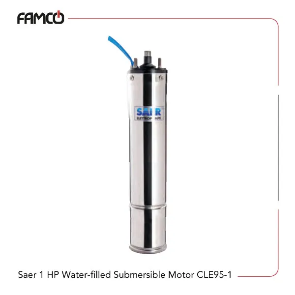 Saer-1HP-Water-filled-Submersible-Motor-CLE95-1 Saer 1HP Water filled Submersible Motor CLE95-1