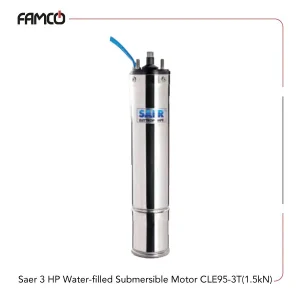 Saer 3 HP Water-filled Submersible Motor CLE95-3T (1.5kN)