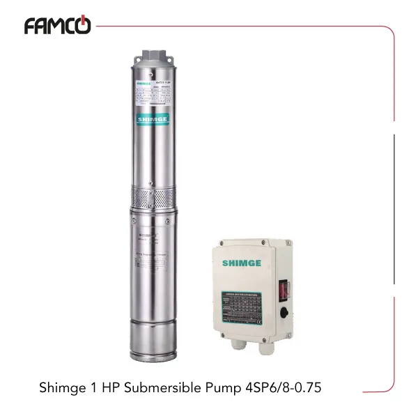 Shimge-1-HP-Submersible-Pump-4SP6-8-0.75 Shimge 1 HP Submersible Pump 4SP6/8-0.75