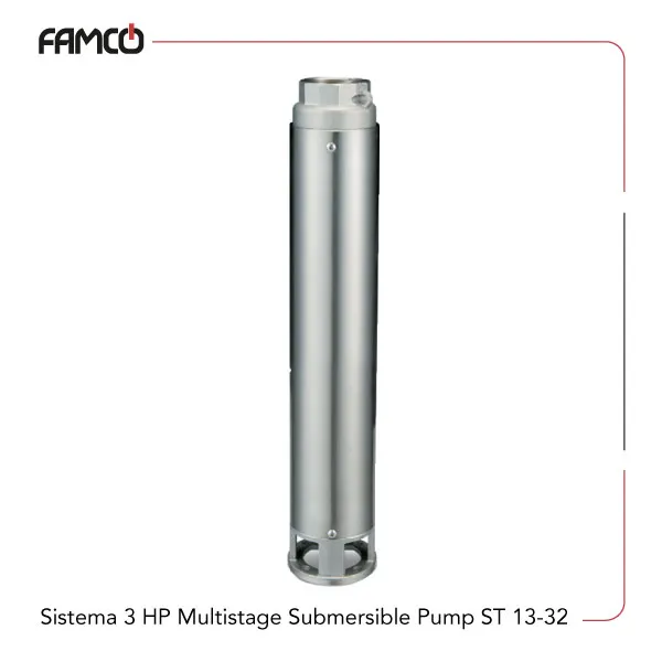 Sistema-3-HP-Multistage-Submersible-Pump-ST-13-32 Sistema 3 HP Multistage Submersible Pump ST-13-32