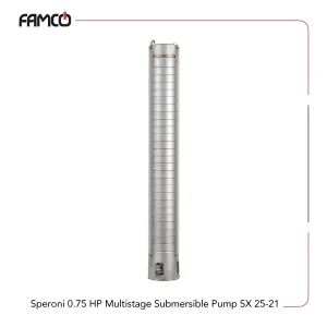 Speroni 0.75 HP Multistage Submersible Pump SX 25-21