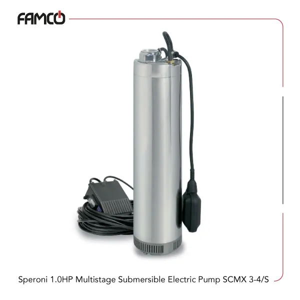 Speroni-1.0-HP-Multistage-Submersible-Electric-Pump-SCMX-3-4-S Speroni 1.0 HP Multistage Submersible Electric Pump SCMX-3-4-S